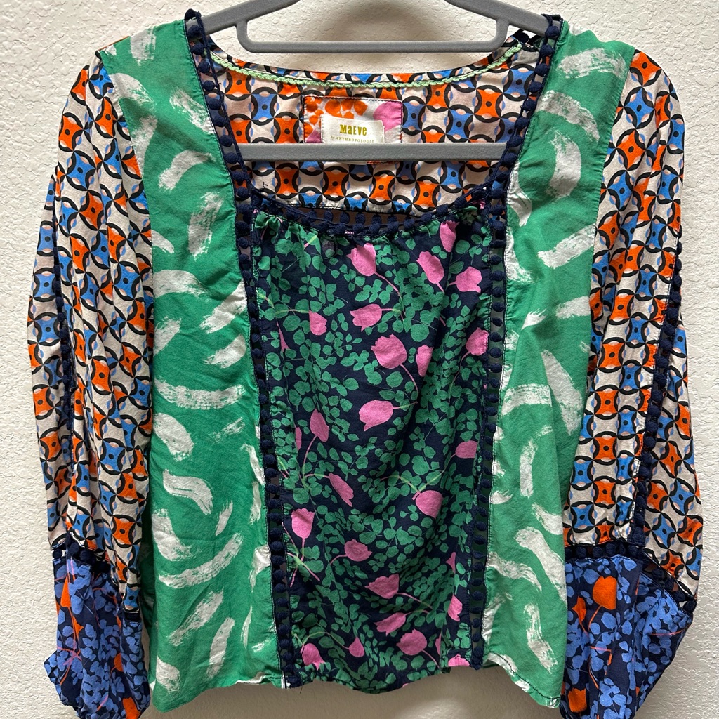 New Year Sale Anthropologie Maeve Soft Cotton Blouse